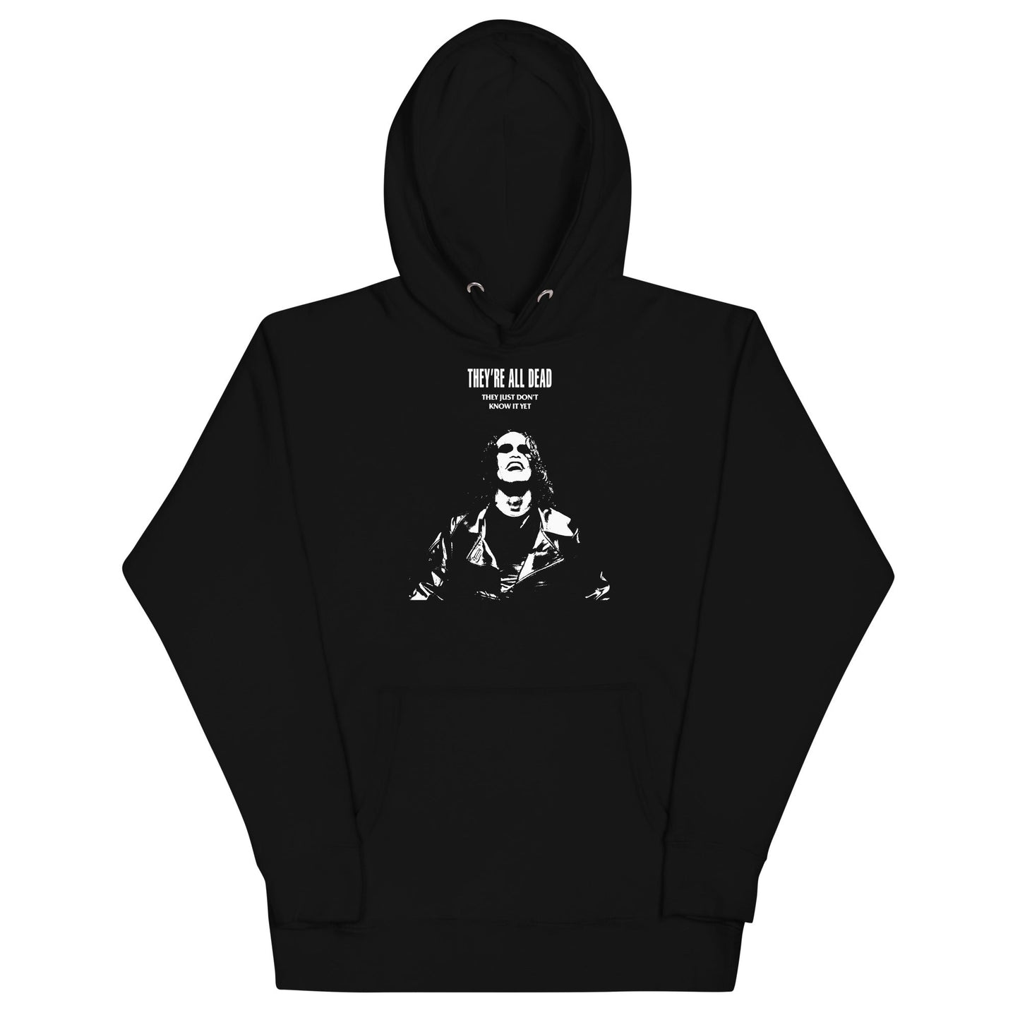 The Crow They're All Dead Mens Hoodie Black