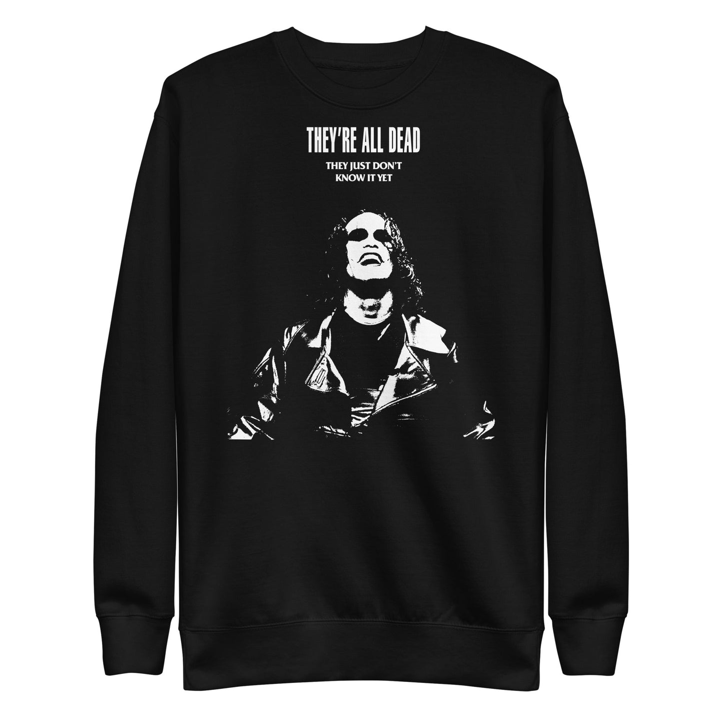 The Crow They're All Dead Mens Sweatshirt Black