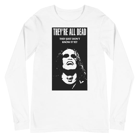 The Crow Dead Movie Poster Mens Long Sleeve Shirt White