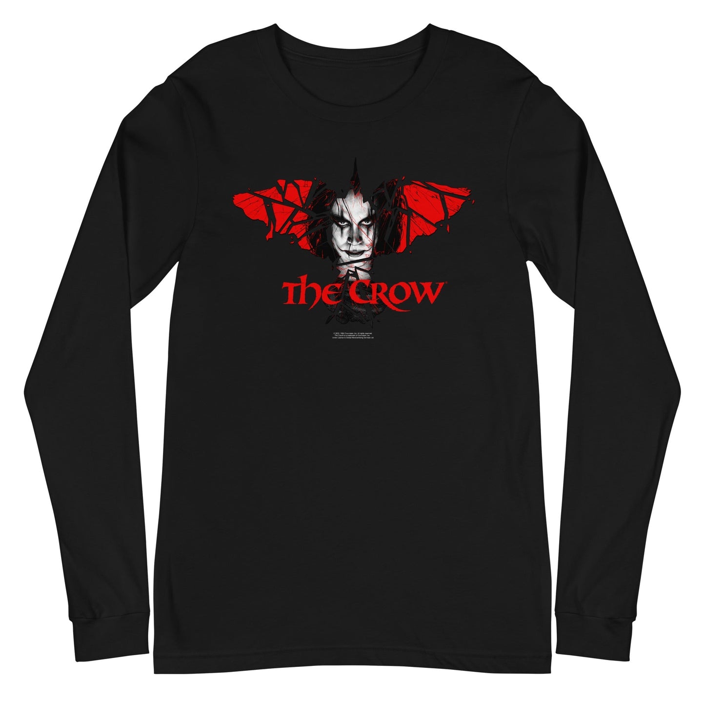 The Crow Crow Wings Mens Long Sleeve Shirt Black