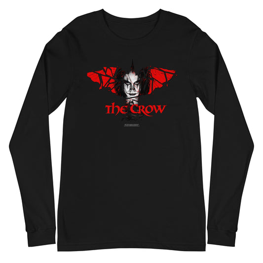 The Crow Crow Wings Mens Long Sleeve Shirt Black