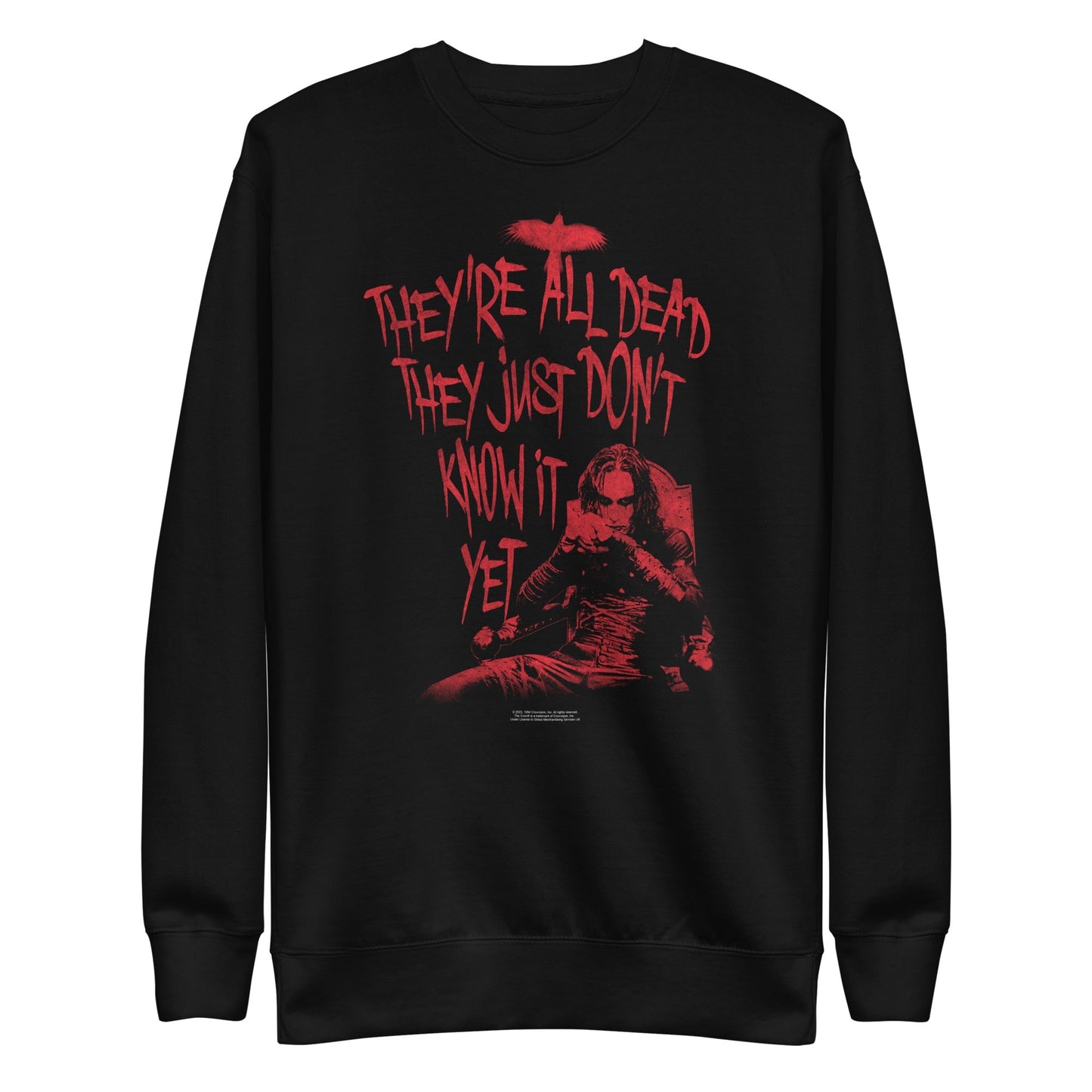 The Crow Do They Know? Mens Sweatshirt Black