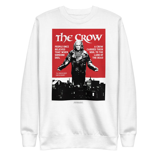 The Crow Movie Poster Mens Sweatshirt White