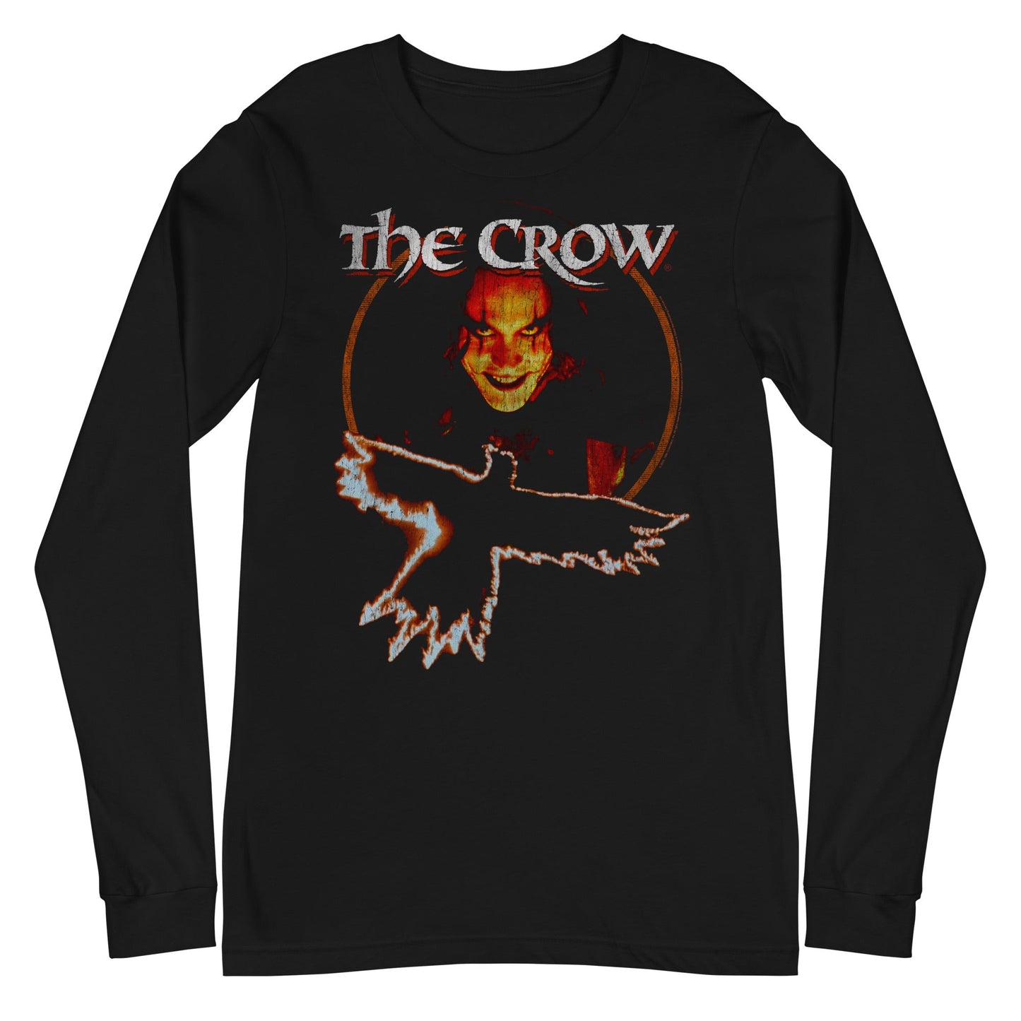 The Crow Flying Mens Long Sleeve Shirt Black