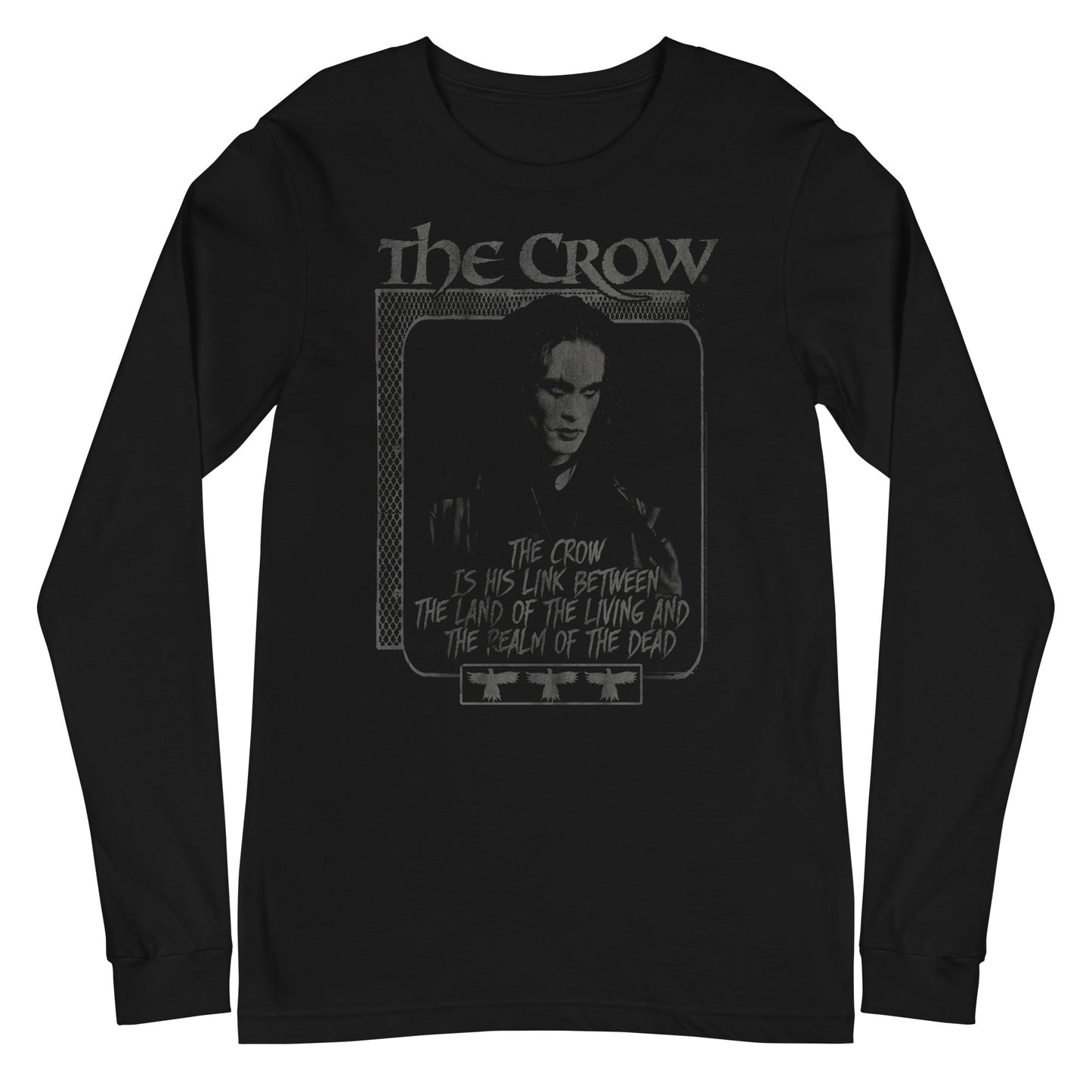 The Crow Eulogy Mens Long Sleeve Shirt Black