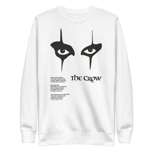 The Crow Thousand Yard Stare Mens Sweatshirt White