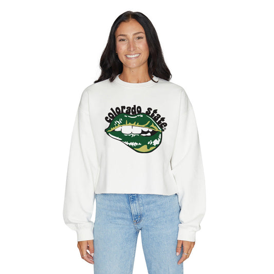 Colorado State Lips Womens Crewneck Officially Licensed
