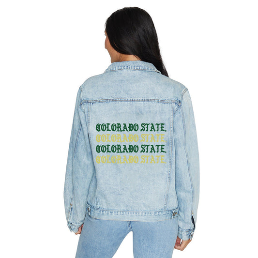 Colorado State Gothic Denim Jacket Officially Licensed