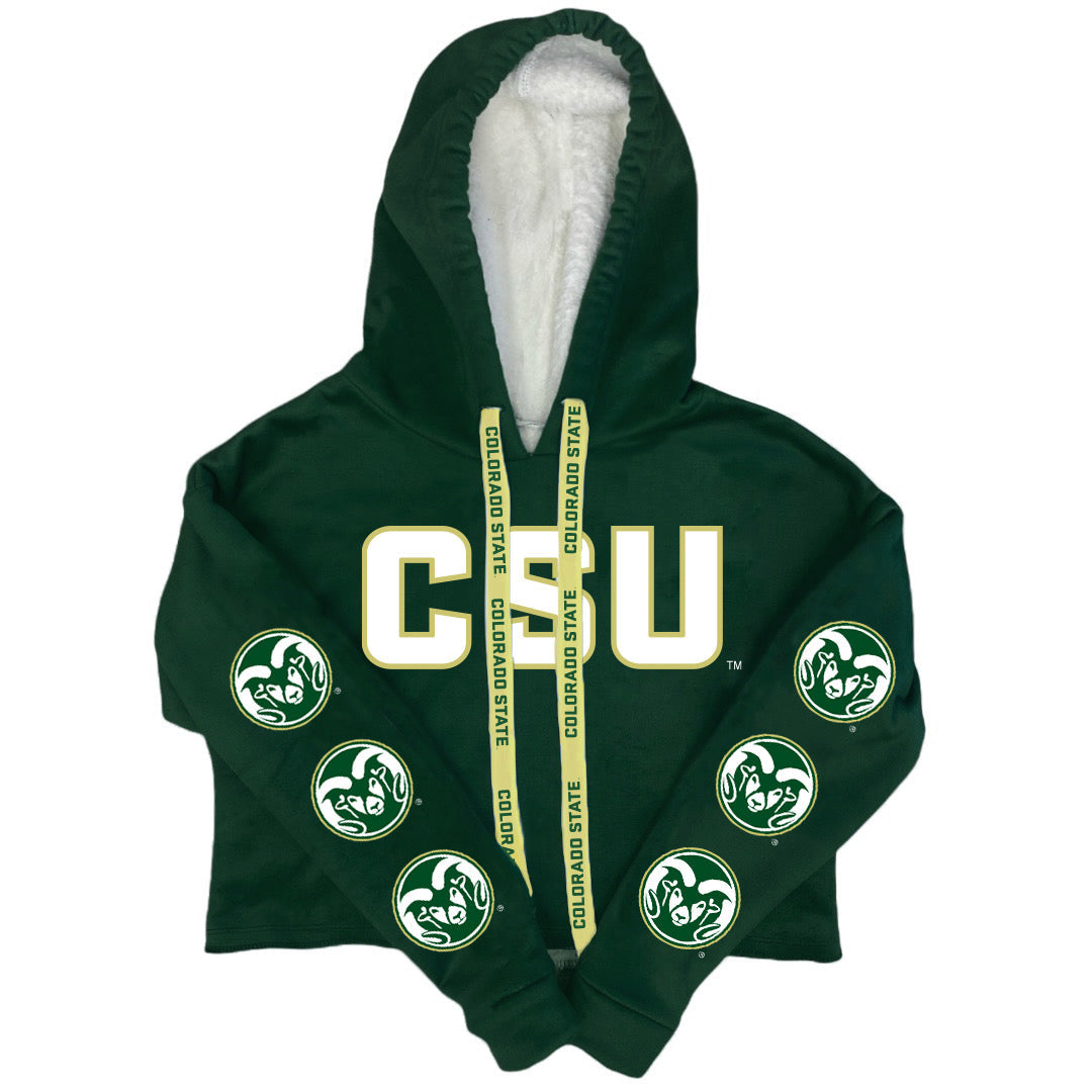 Colorado State Varsity Furry Womens Hoodie Officially Licensed