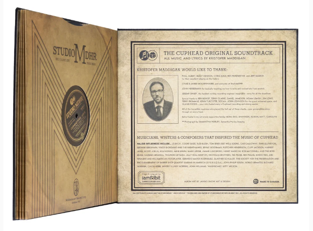 Cuphead Deluxe Soundtrack (4LP) Vinyl Record