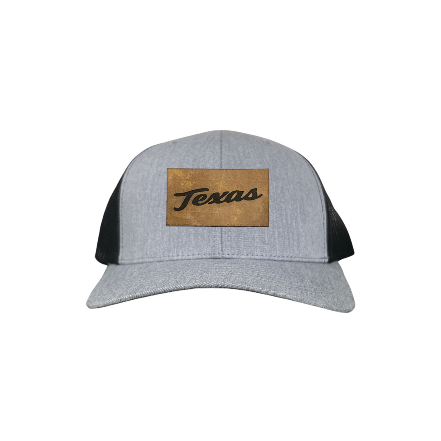 Texas Longhorns Texas Script Leather Rectangle / 238 / Hats / UT9287 / MM Hat