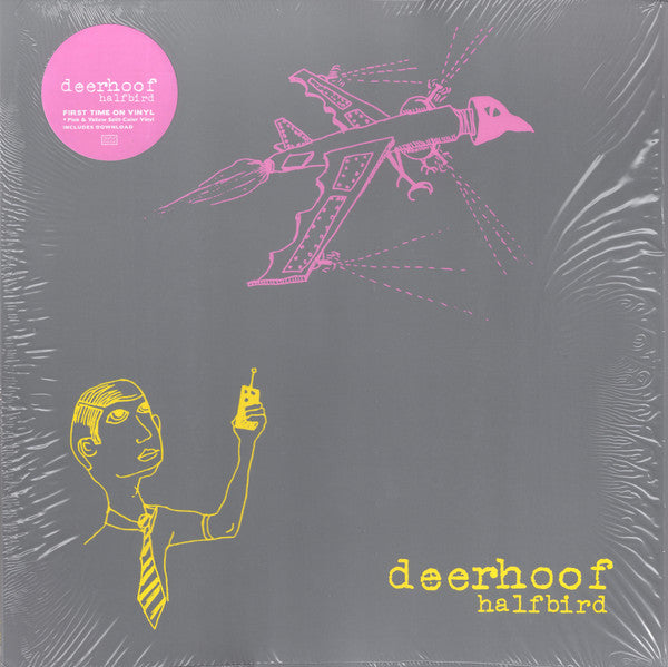 Deerhoof - Halfbird (Pink & Yellow Split LP Vinyl) Vinyl Record
