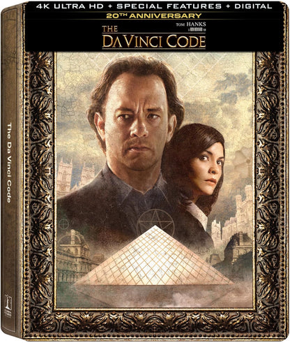 The Da Vinci Code - 20th Anniversary Limited Edition Steelbook (4K Ultra HD + Blu-ray + Digital)