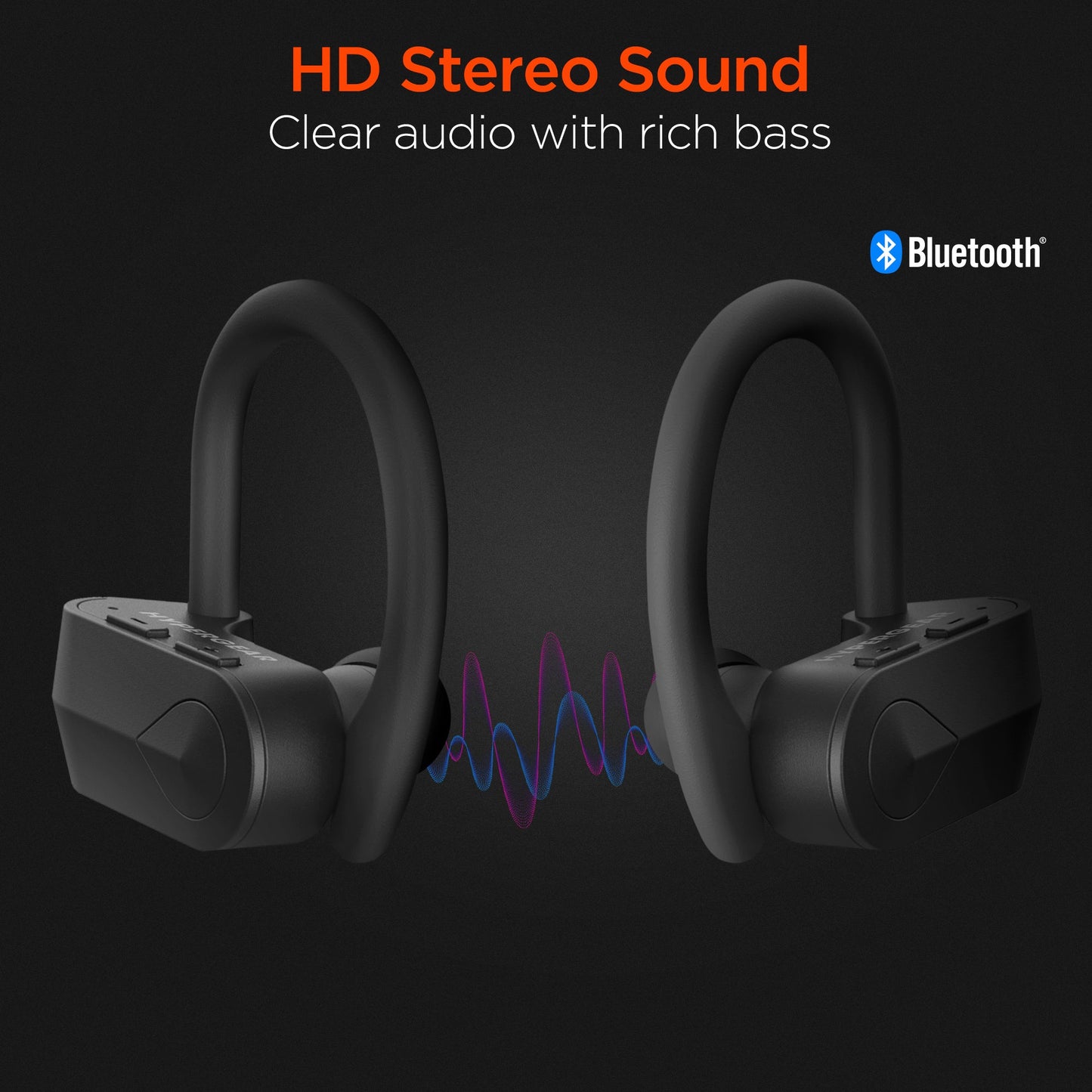 HyperGear Sport X2 True Wireless Earbuds with 4 Hours of Playtime per Charge