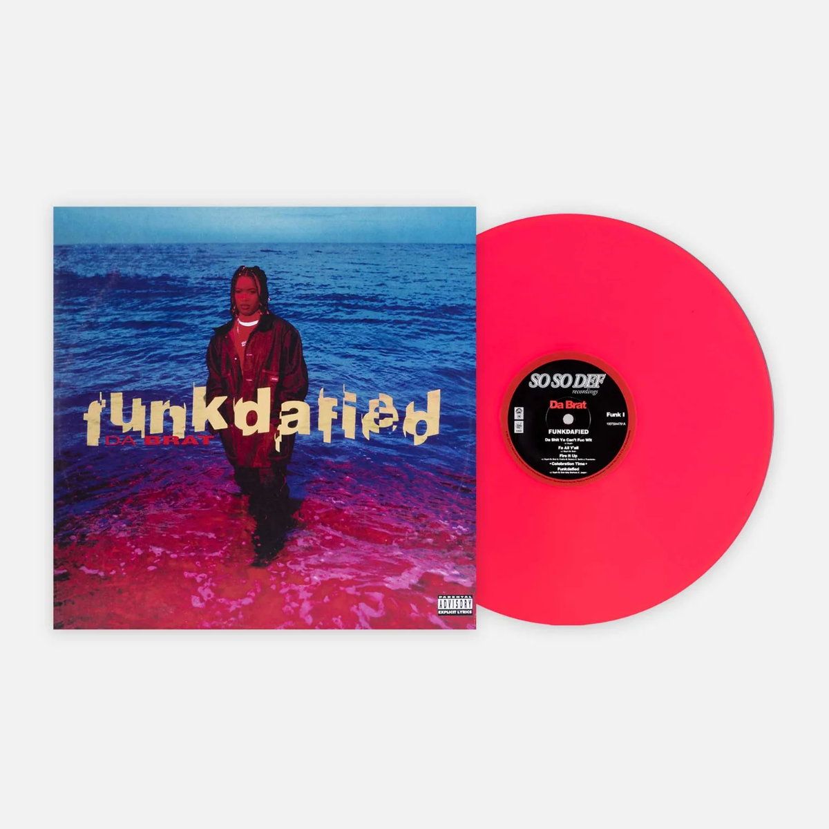 Da Brat - Funkdafied [Explicit Content] (Limited Edition, Neon Red Colored Vinyl) Vinyl Record