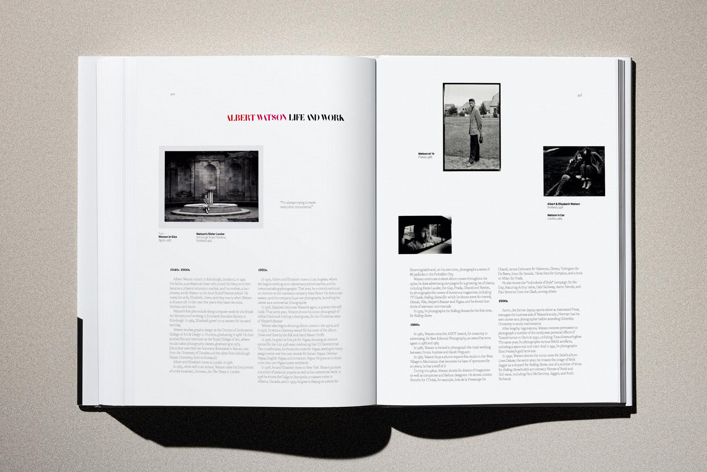Albert Watson. Kaos (German, French, English) Book