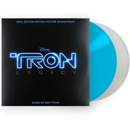 Tron Legacy Limited Edition, Blue & Clear Colored Vinyl Record 2XLP