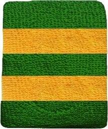 Dale Green & Gold Terry Wristband (1 Wristband)