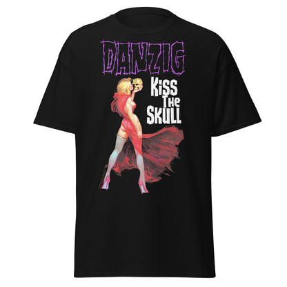 Danzig Kiss the Skull Jumbo Print Officially Licensed Mens T Shirt Black