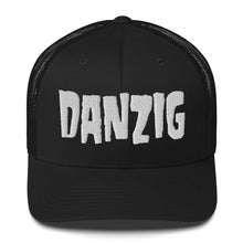 Load image into Gallery viewer, Danzig Logo Trucker Hat Black