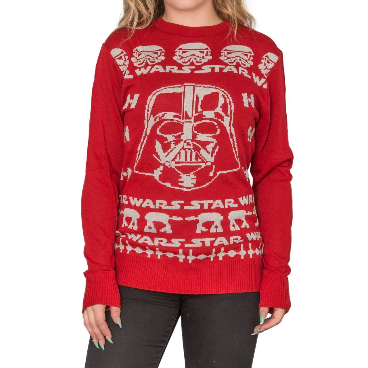 Darth Vader Adult Red Sweater