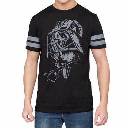 Darth Vader Striped Sleeves T-Shirt