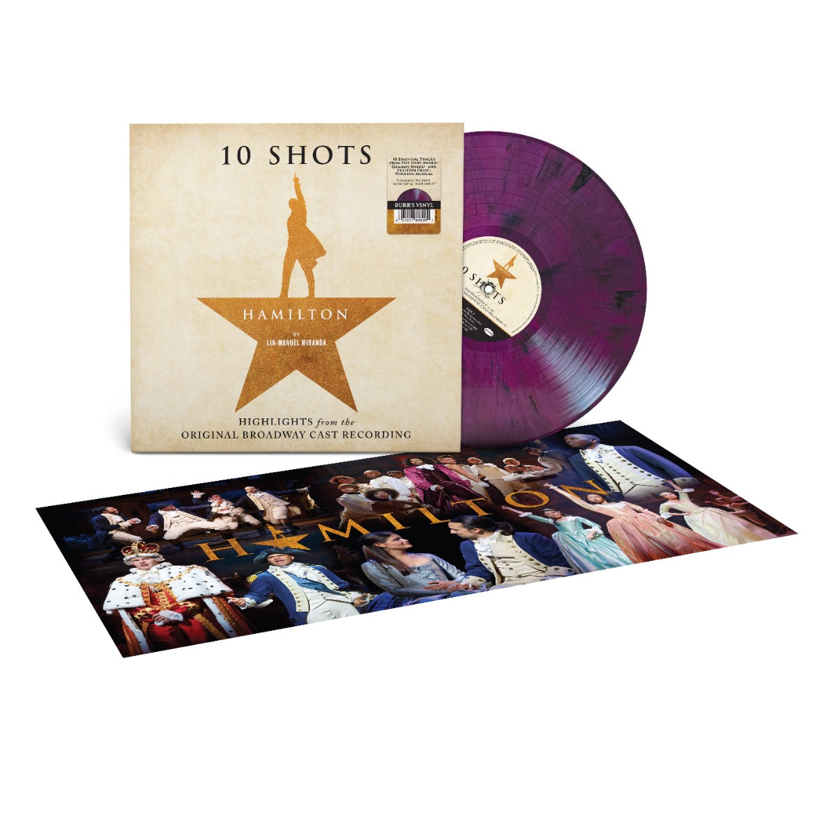 Hamilton: 10 Shots (Highlights From The Original Broadway Cast Recording) Vinyl Record