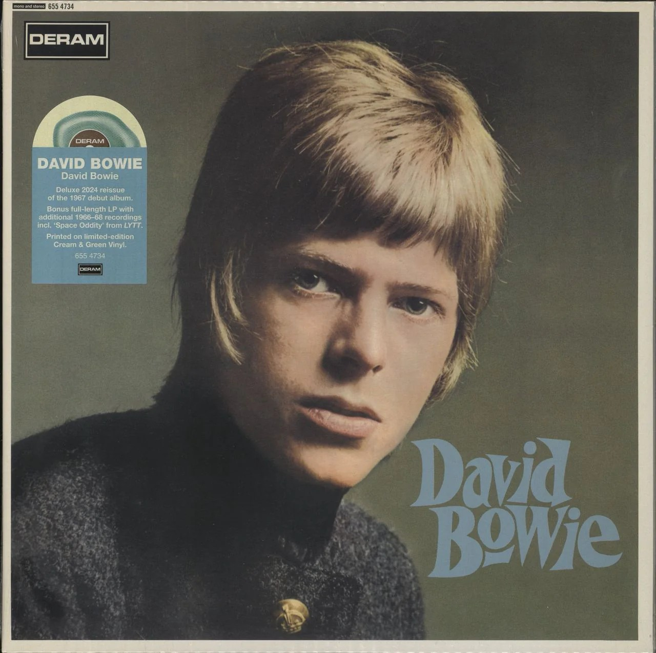 David Bowie (Limited Edition, Cream & Green Swirl Colored Vinyl) (2 Lp's) Vinyl Record