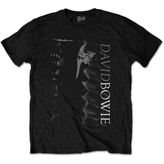 David Bowie Distorted T Shirt Black Officially Licensed