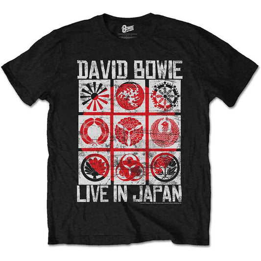 David Bowie Live in Japan Mens T Shirt Black Officially Licensed