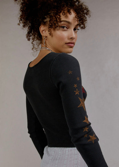 David Bowie Ziggy Stardust Cropped Womens Shirt by Daydreamer LA