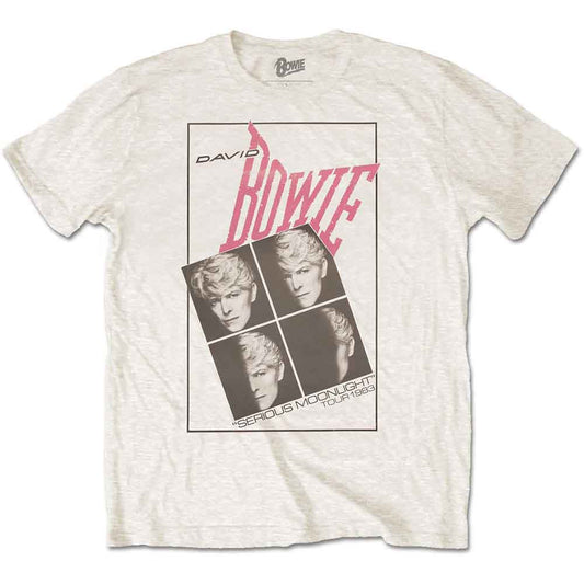 David Bowie Serious Moonlight T Shirt White Officially Licensed