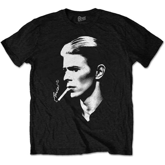 David Bowie Smoking T Shirt Black Officially Licensed