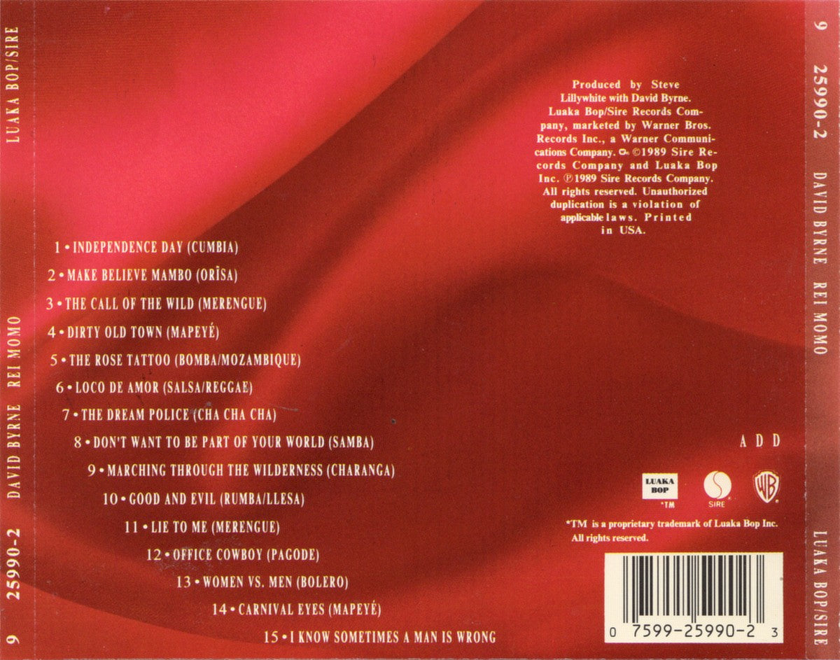David Byrne – Rei Momo (Import CD)