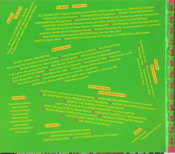 David Byrne – Who Is The Sky Music CD