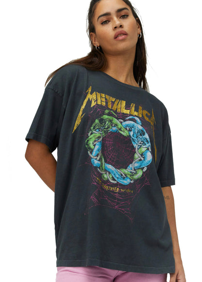 Metallica The Struggle Within Band Womens Tee Shirt Black