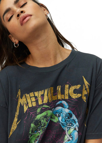 Metallica The Struggle Within Band Womens Tee Shirt Black