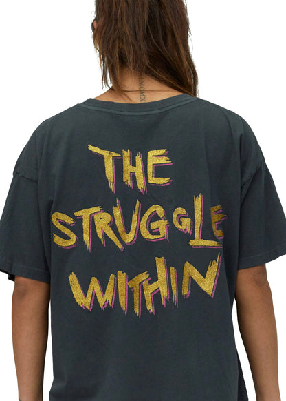 Metallica The Struggle Within Band Womens Tee Shirt Black