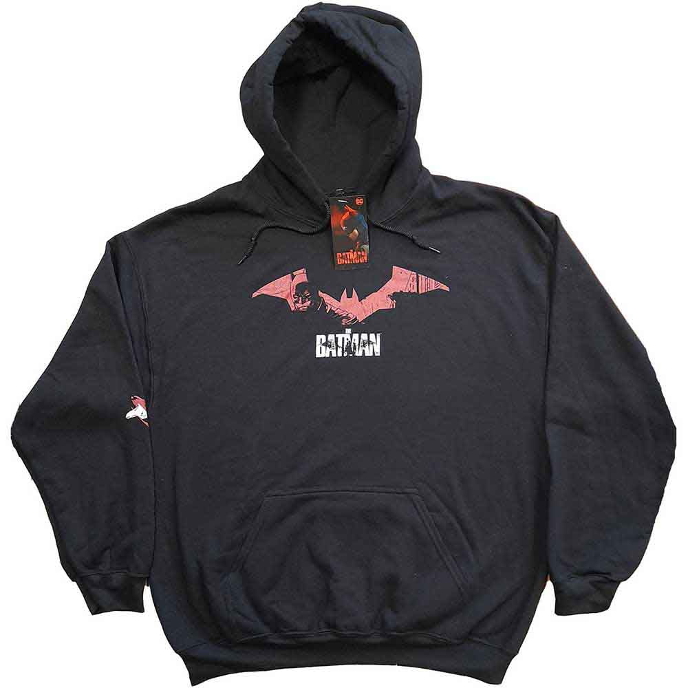 DC Comics The Batman Logo Sketch Hoodie Sweatshirt Officially Licensed
