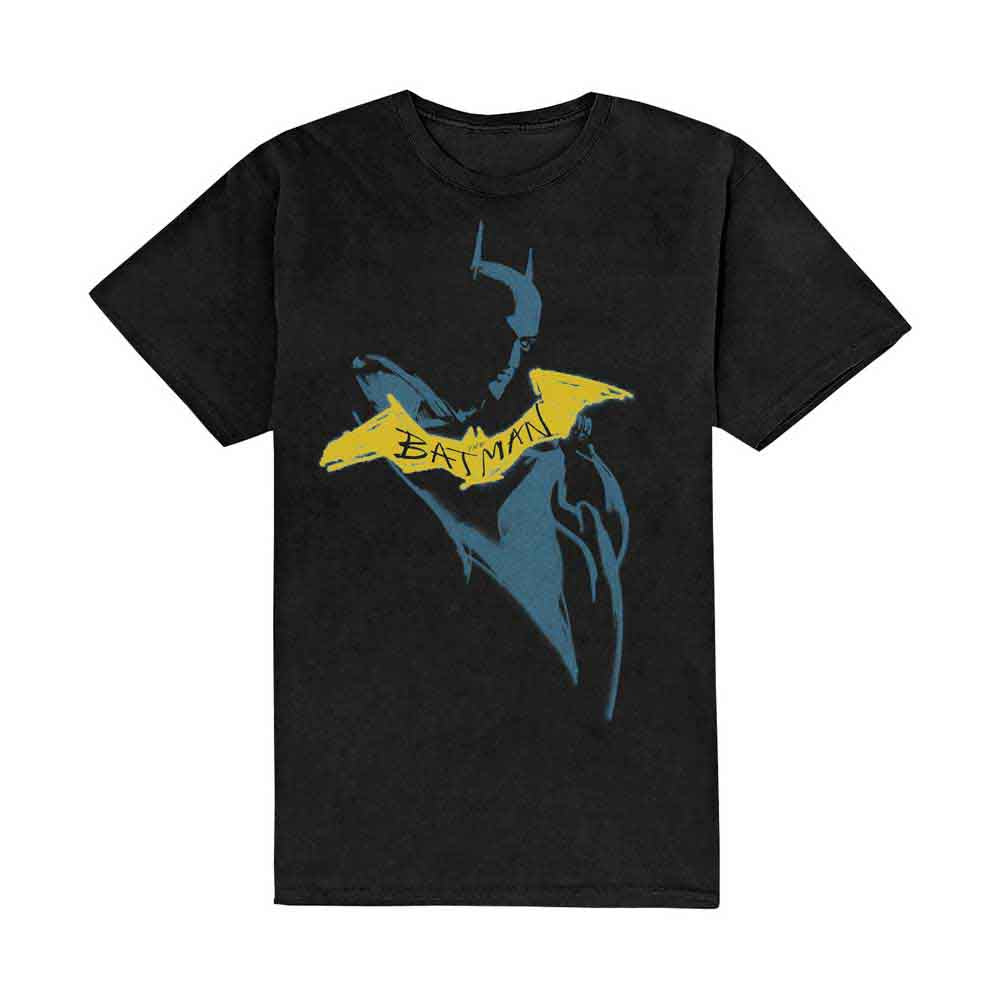 DC Comics The Batman Yellow Sketch [T-Shirt] Officially Licensed