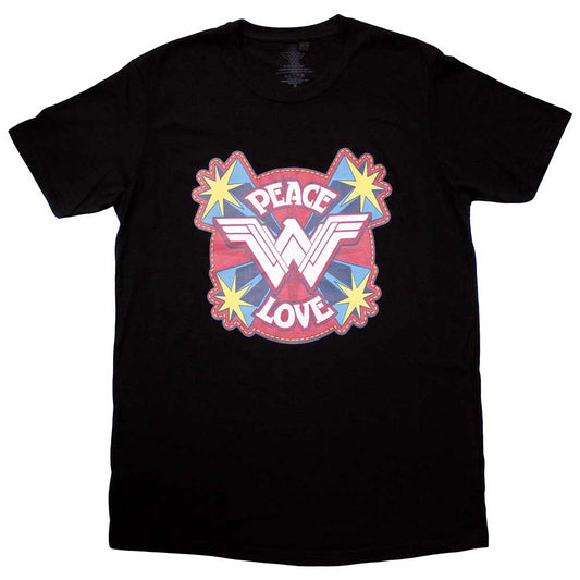 DC Comics Wonder Woman Peace & Love [T-Shirt] Officially Licensed