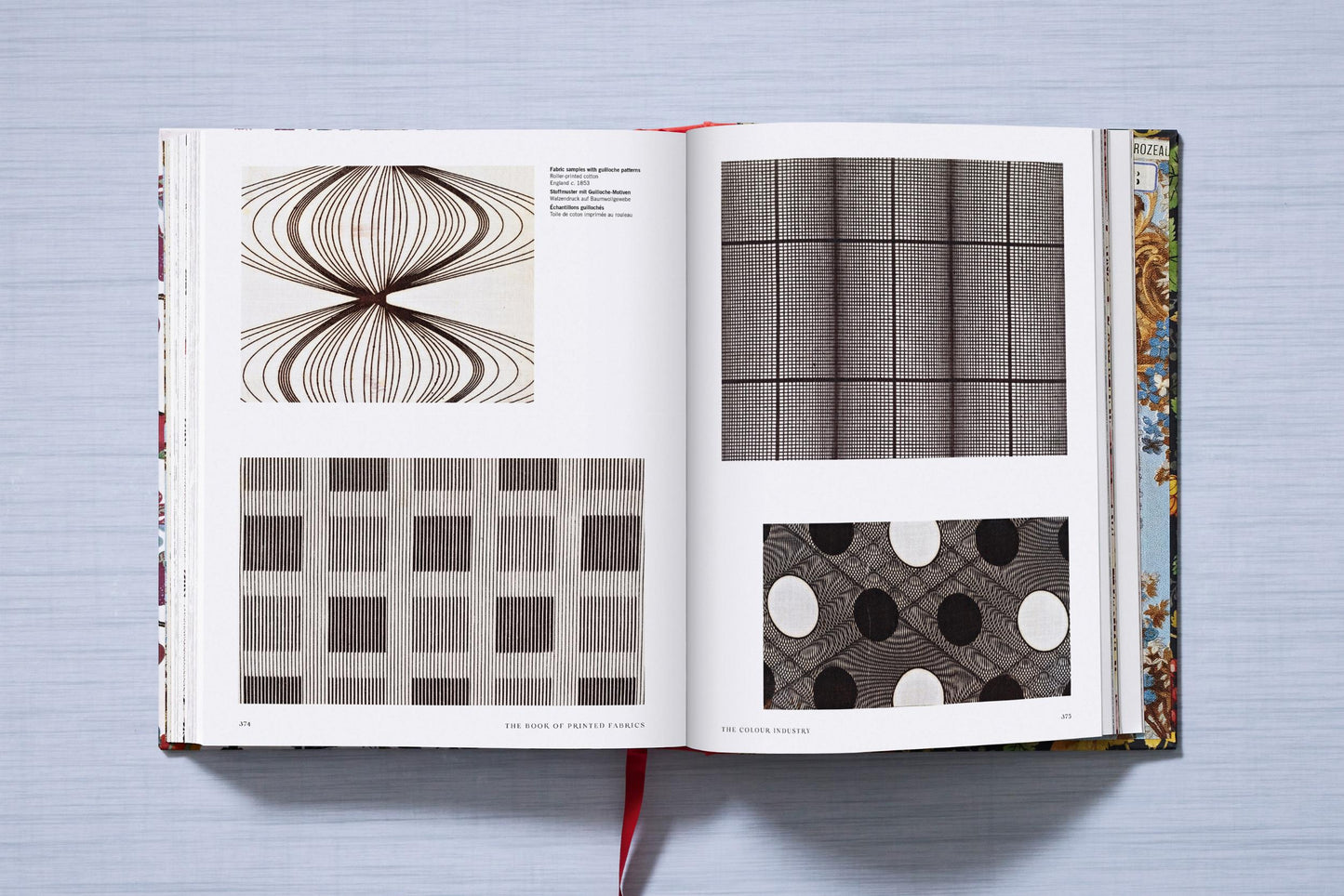 The Book of Printed Fabrics. From the 16th century until today (German, French, English) Book