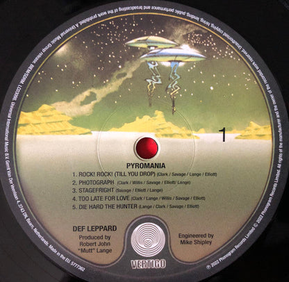 Def Leppard Pyromania Vinyl Record