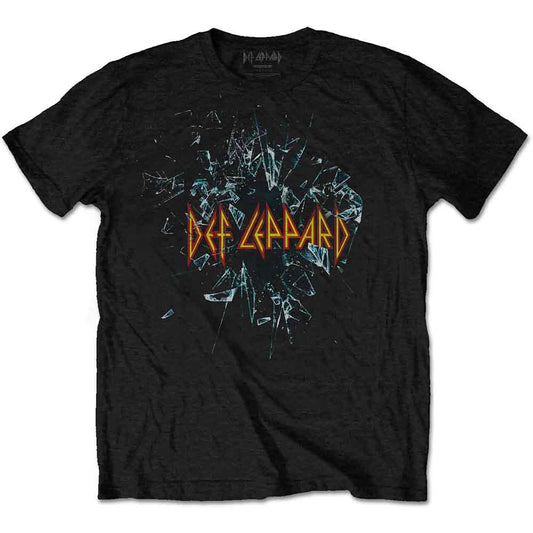 Def Leppard Shatter T Shirt Black Officially Licensed