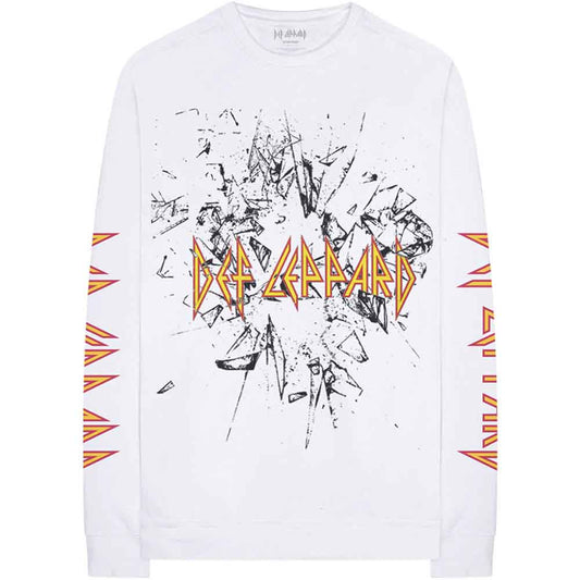 Def Leppard Shatter Long Sleeve T Shirt Officially Licensed