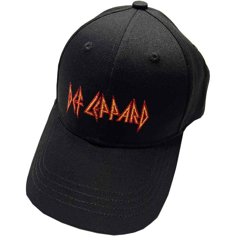Def Leppard Text Logo Officially Licensed Hat Black