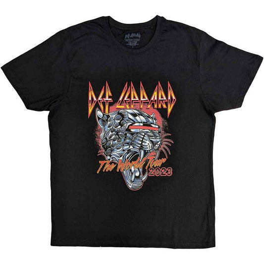 Def Leppard Tour 2023 T Shirt Black Officially Licensed