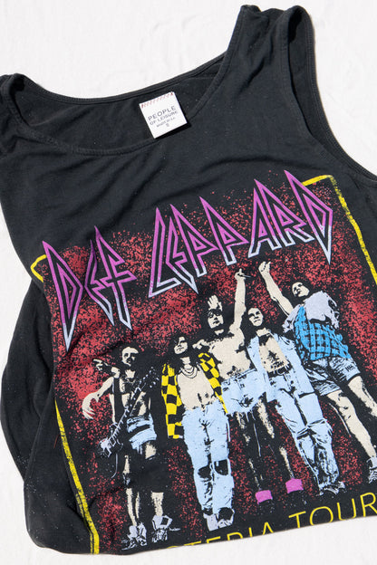 Def Leppard Womens Tank Dress Tee Shirt Black