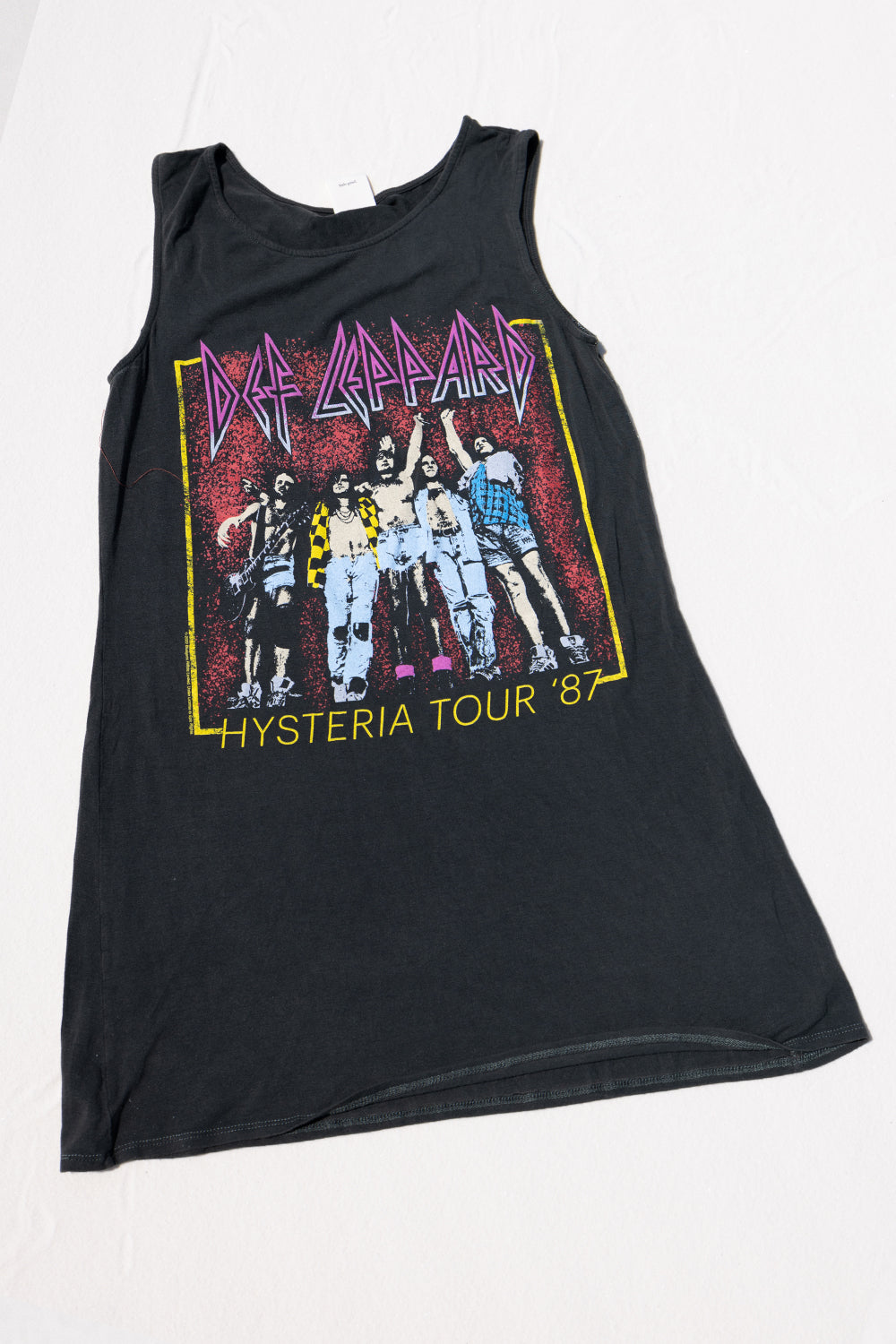 Def Leppard Womens Tank Dress Tee Shirt Black