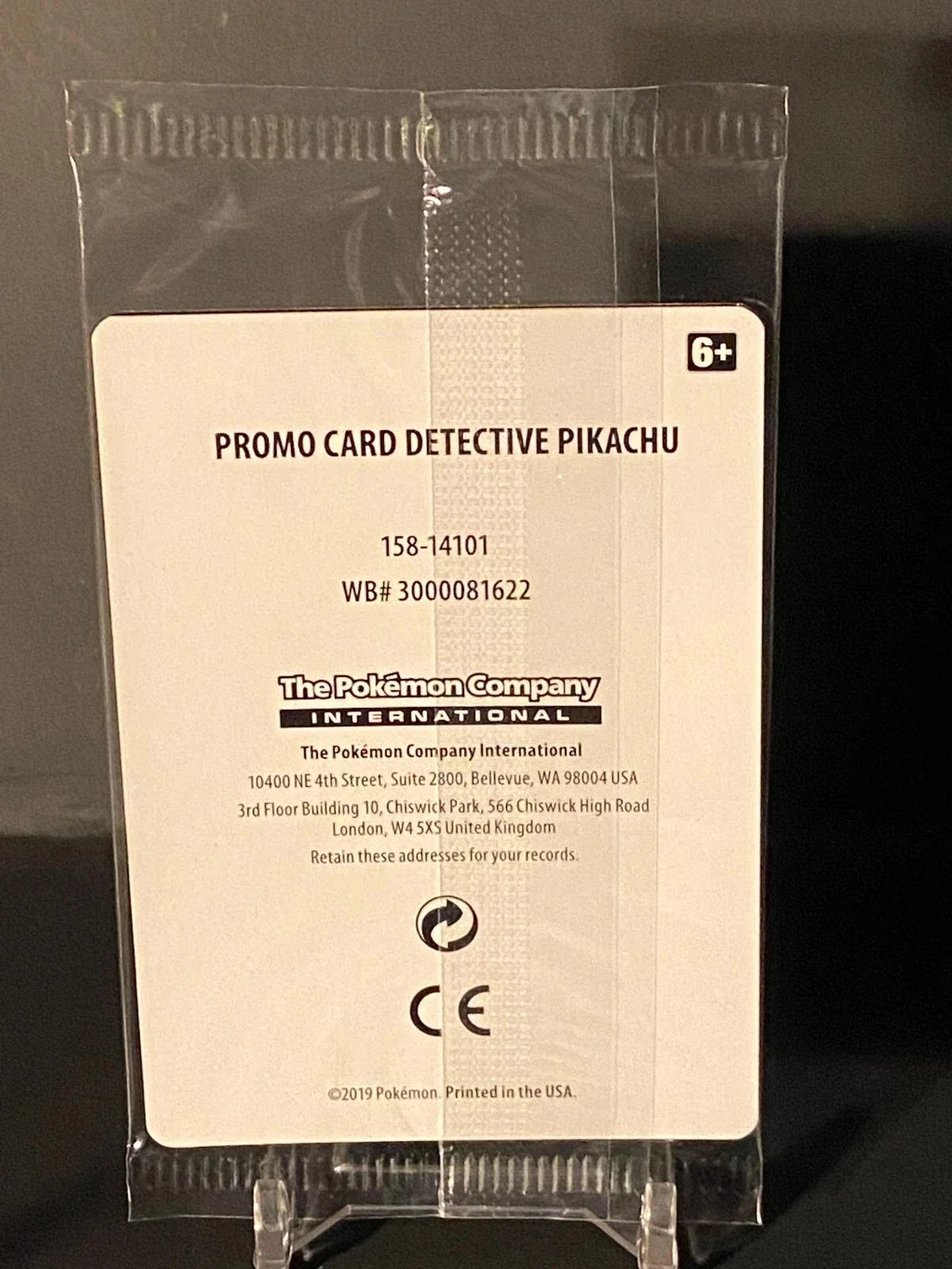 Pokemon - Detective Pikachu [Stamp] #SM190 Holo Black Star Promo